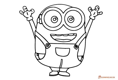 minion coloring pages  kids  printable templates