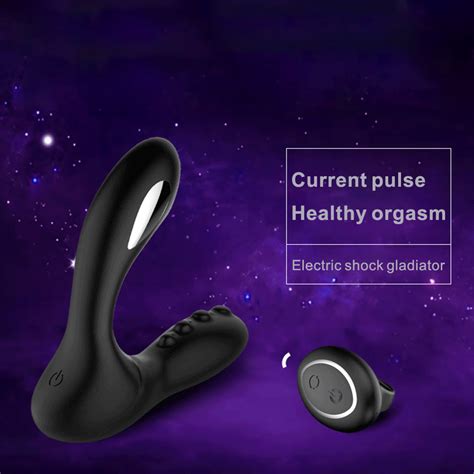 electric pulse men s prostate vibrator massager anal butt plug g spot
