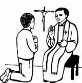 Reconciliation Sacrament sketch template