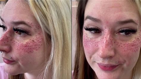 Tattoo Artist Shows Off Freckles She Inked On Customer Who Travelled