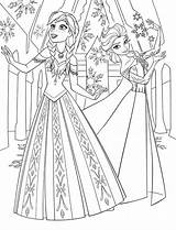 Anna Coloring Pages Princess Disney Frozen Online sketch template
