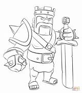 Clash Coloring Royale Clans Colorear Para Pages Dibujos Personajes Buscar Google Royal Dibujo King Barbarian Cartas Con Template Iv Wars sketch template