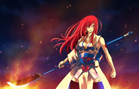 erza scarlet fairy tail wallpapers top free erza scarlet fairy tail