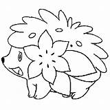 Shaymin Colouring Atomic sketch template