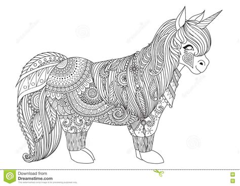 zentangle unicorn coloring pages adult coloring book pages