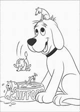 Clifford Coloring Pages Dog Red Big Biscuit Friends Playing Colour Print Colouring Puppy Sheet Printable Paint Kids Uteer Ride Takes sketch template