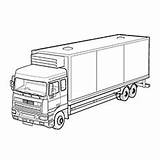 Truck Coloring Pages Lastebil Delivery Printable Colouring Monster Crane Levering Color Car Transport Sheets Kids Birthday Choose Board sketch template