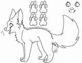 Fox Lineart Base Furry Deviantart Template Coloring Sketch sketch template