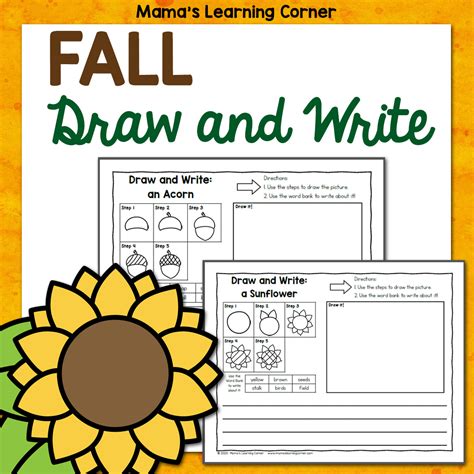 fall directed draw  write worksheets mamas learning corner