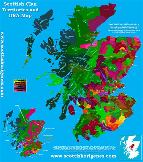 scottish clan territories  dna map scottish origenes scottish