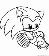 Coloring Sonic Classic Pages Popular Hedgehog sketch template