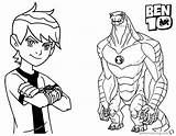 Ben Pages Coloring Alien Force Printable Kids sketch template
