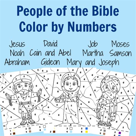 noah color  number  printable  activity mom