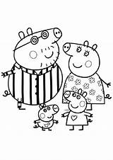 Peppa Pig Family Brother Coloring Print sketch template