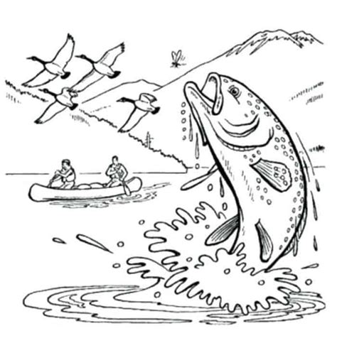 cool coloring pages  hunting  fishing cool coloring pages fish