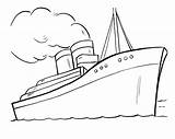 Titanic Navio Vapor Colorir Imprimir Sailboat Clipartmag Piratas Tudodesenhos sketch template