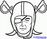 Raiders Oakland Coloring Pages Football Clipart Drawing Logo Raider Simple Draw Stencil Helmet Mascot Cliparts Step Symbols Template Clipartpanda Clipartmag sketch template