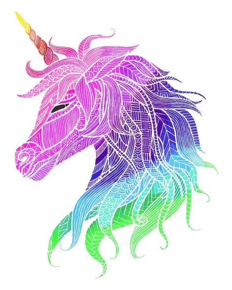 unicorn printable unicorn digital  rainbow unicorn