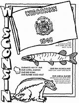 Coloring Pages Wisconsin State Crayola Facts States Sheets Symbols Printable Book Lots Use Project Great Report History Childhood Lessons Etc sketch template