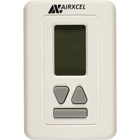 rv comfort heat pump wall thermostat  plug white rv products   air