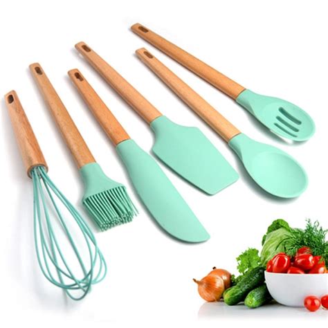 set silicone cooking utensils set high quality kitchen