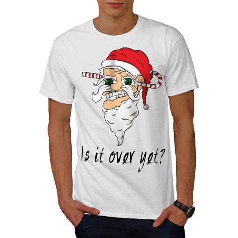 Wellcoda Funny Santa Christmas Mens T Shirt Evil Graphic Design