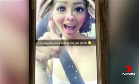 snapchat brisbane taxi meltdown epic rant by teenager tamika dudley as