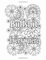 Coloring Pages Adult Printable Swear Word Book Color Sheets Colouring Books Relax Amazon Stuff Cking Adults Quote Fuck Fun Calm sketch template