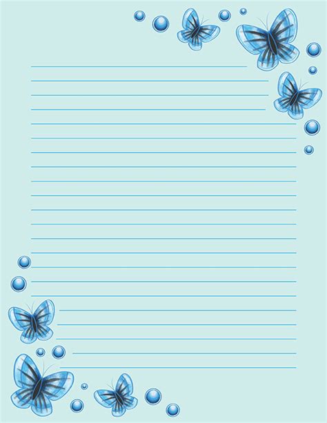 stationery abstract butterfly lined stationery writing paper set