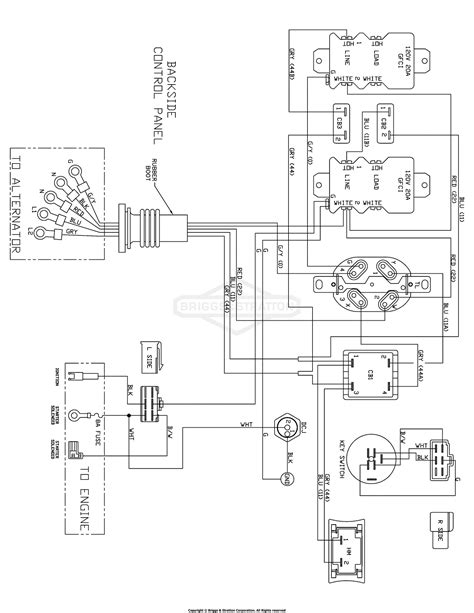 briggs  stratton power products    watt bs portable generator parts diagram