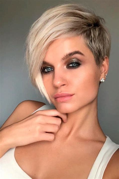 Nouvelle Tendance Coiffures Pour Femme 2017 2018 Pixie Asymétrique