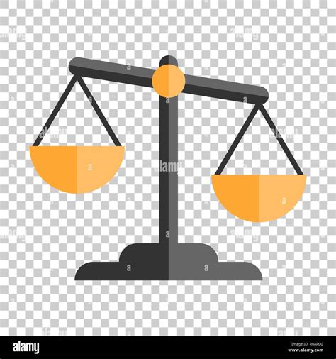 scale comparison icon  flat style balance weight vector illustration