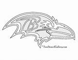 Ravens Baltimore Stencil Nfl Drawing Pumpkin Getdrawings Sports Carving sketch template