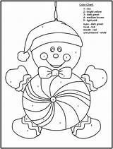 Christmas Coloring Color Numbers Pages Number Printable Kids French Print Worksheets Gingerbread Printables Sheets Ornament Holiday Colouring Adult Tree Pdf sketch template