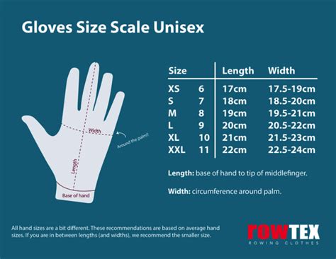 battle gloves size chart