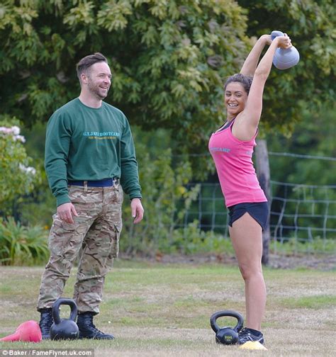 ex cbb s casey batchelor flaunts her assets at boot camp daily mail