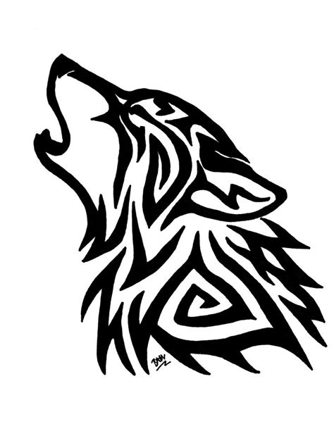 [tribal Wolf] This Drawing Is Available For Purchase On 8 5 X 11