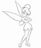 Tinkerbell Pan Peter Pages Coloring Tinker Getcolorings Bell sketch template