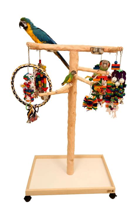 deluxe large nu perch parrot climbing tree