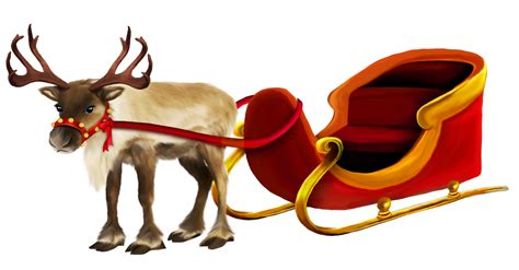 reindeer sleigh clipart clipground