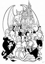 Coloring Maleficent Pages Dragon Disney Getcolorings Villains sketch template