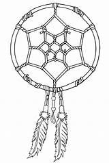 Dreamcatcher Coloring Printable Drawing Pages Tattoo Native American Getcolorings Print Color Getdrawings sketch template