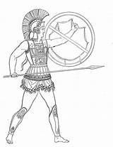 Ancient Greece Greek Soldier Thermopylae Drawing Battle Mercenaries Man Spartans Persians History Men Bloodless Victory Getdrawings Sparta King Hoplite Leonidas sketch template