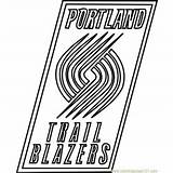 Blazers Lakers Coloringpages101 sketch template