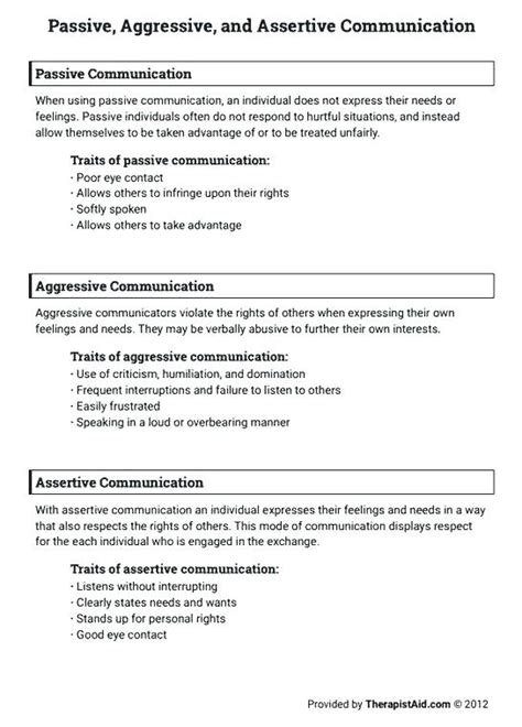 communication skills worksheets  adults worksheets samples