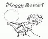 Easter Coloring Pages Frozen Happy Printable Disneys Print sketch template