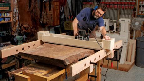 nick offerman talks woodworking obsession finewoodworking