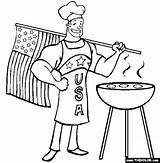Bbq Coloring Pages Patriotic July Grill Fourth Drawing Man Color Flag Usa Apron Getdrawings Ii Part Template Gif Visit Break sketch template