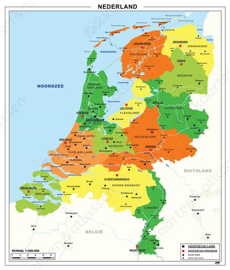 eenvoudige kaart nederland  kaarten en atlassennl
