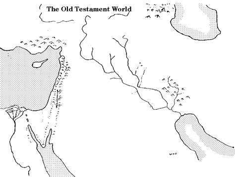 Old Testament Bible Lands Map ~wgann